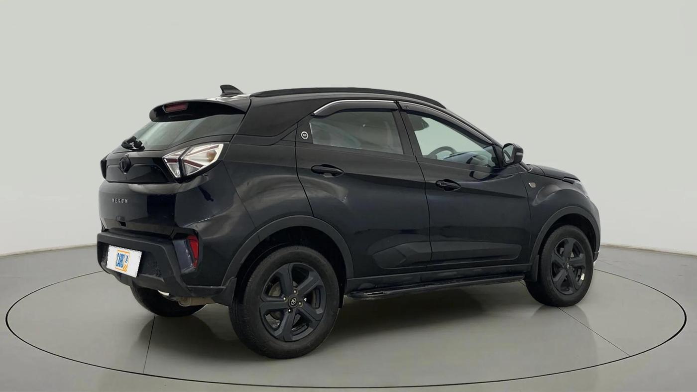 2023 Tata NEXON XZA PLUS LUX SUNROOF RED DARK PETROL, Petrol, Automatic, 23,573 km, Right Back Diagonal