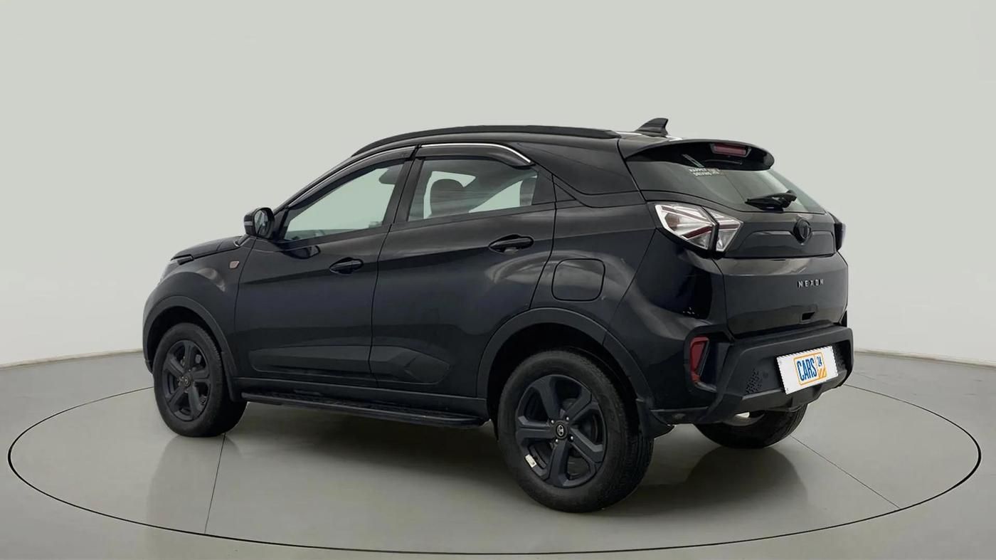 2023 Tata NEXON XZA PLUS LUX SUNROOF RED DARK PETROL, Petrol, Automatic, 23,573 km, Left Back Diagonal
