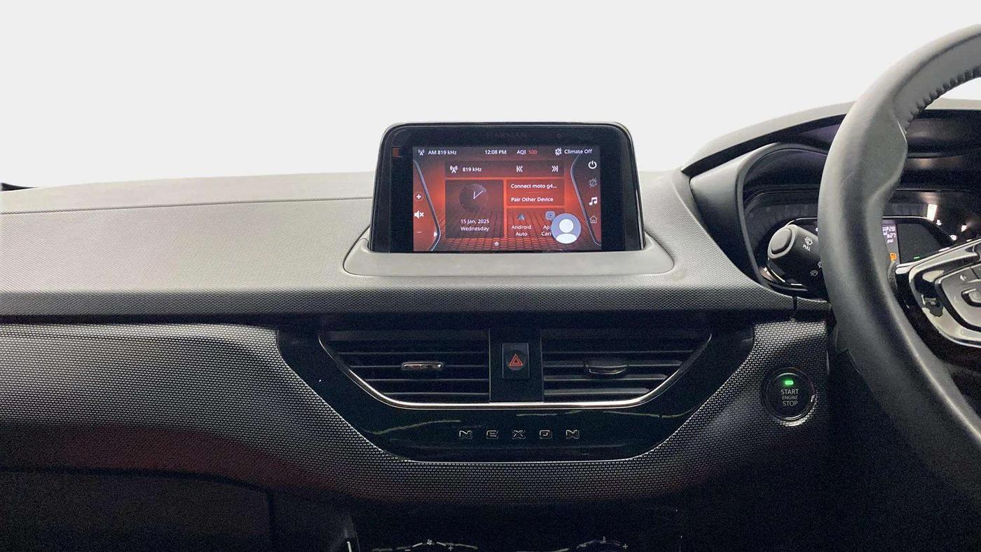 2023 Tata NEXON XZA PLUS LUX SUNROOF RED DARK PETROL, Petrol, Automatic, 23,573 km, Air Conditioner