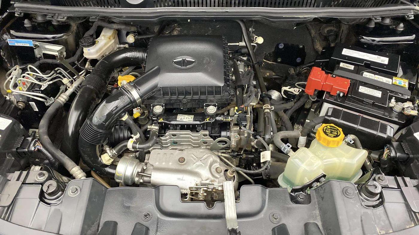 2023 Tata NEXON XZA PLUS LUX SUNROOF RED DARK PETROL, Petrol, Automatic, 23,573 km, Engine View