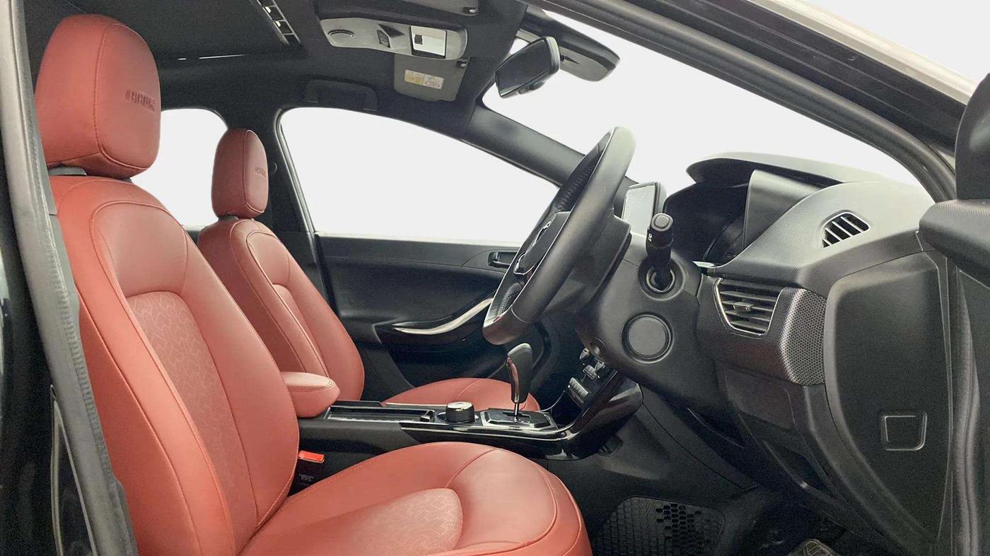 2023 Tata NEXON XZA PLUS LUX SUNROOF RED DARK PETROL, Petrol, Automatic, 23,573 km, Right Side Front Door Cabin