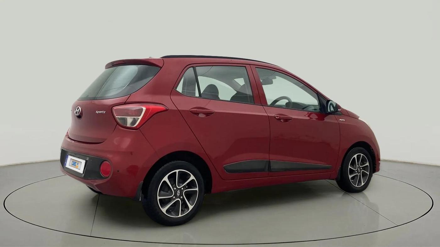 2018 Hyundai Grand i10 SPORTZ AT 1.2 KAPPA VTVT, Petrol, Automatic, 39,302 km, Right Back Diagonal