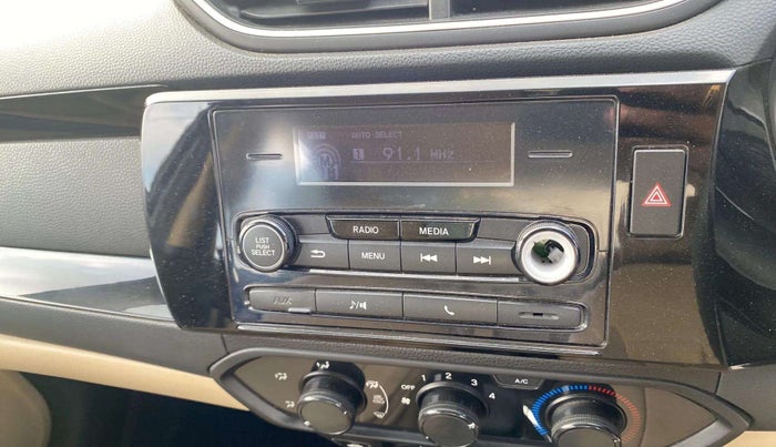 2019 Honda Amaze 1.2L I-VTEC S CVT, Petrol, Automatic, 23,337 km, Infotainment system - Button has minor damage