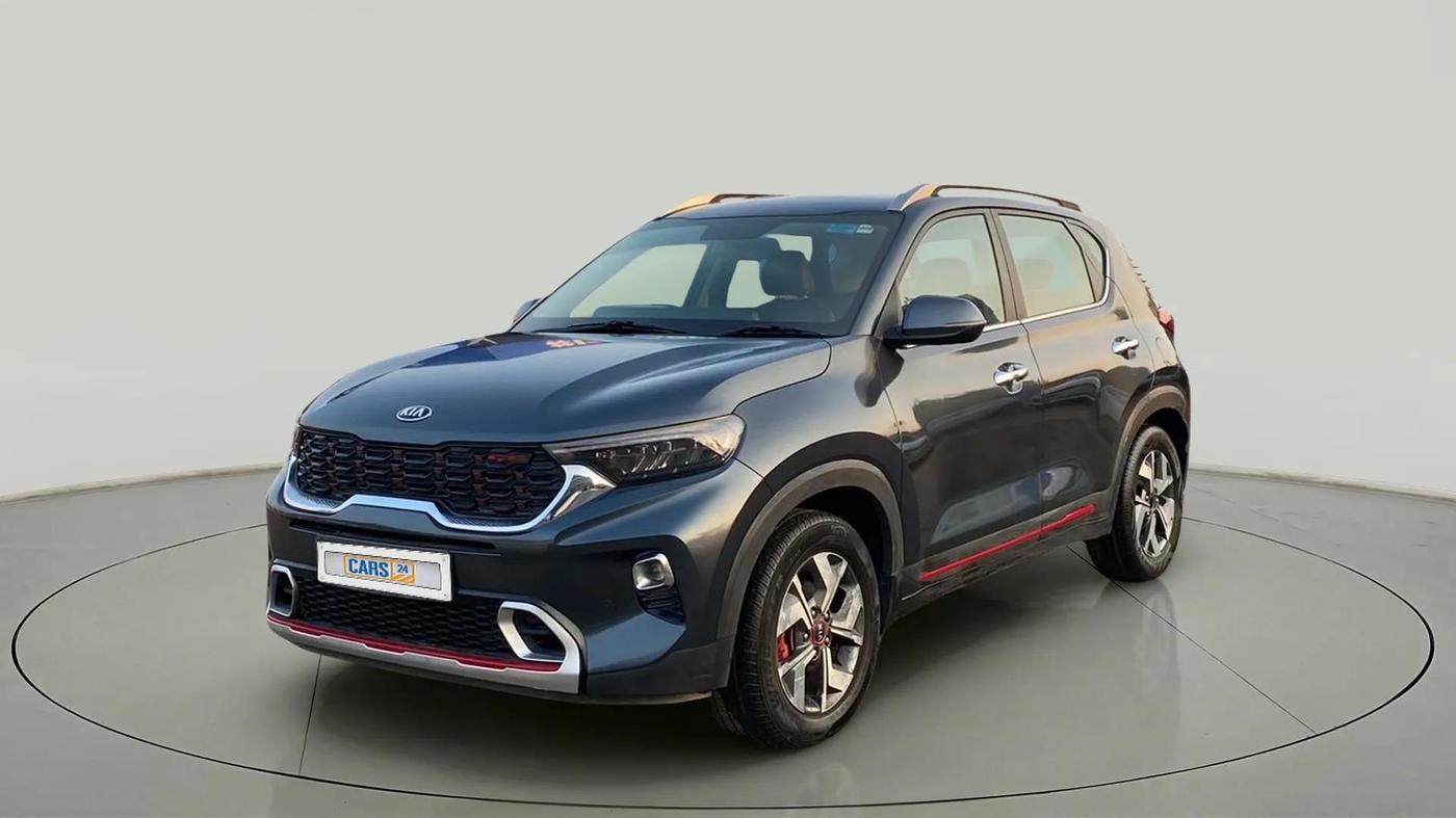 2020 KIA SONET GTX PLUS 1.0 IMT, Petrol, Manual, 52,878 km, Left Front Diagonal