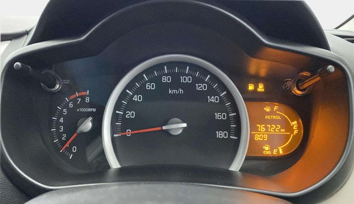 2019 Maruti Celerio VXI CNG, CNG, Manual, 76,838 km, Odometer Image