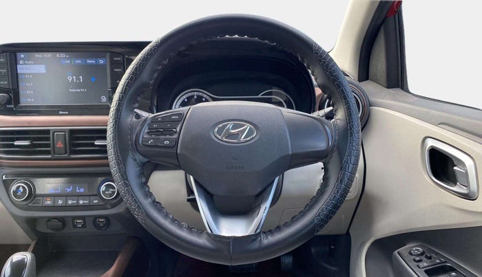 2020 Hyundai AURA SX PLUS 1.2 AMT, Petrol, Automatic, 67,317 km, Steering Wheel Close Up