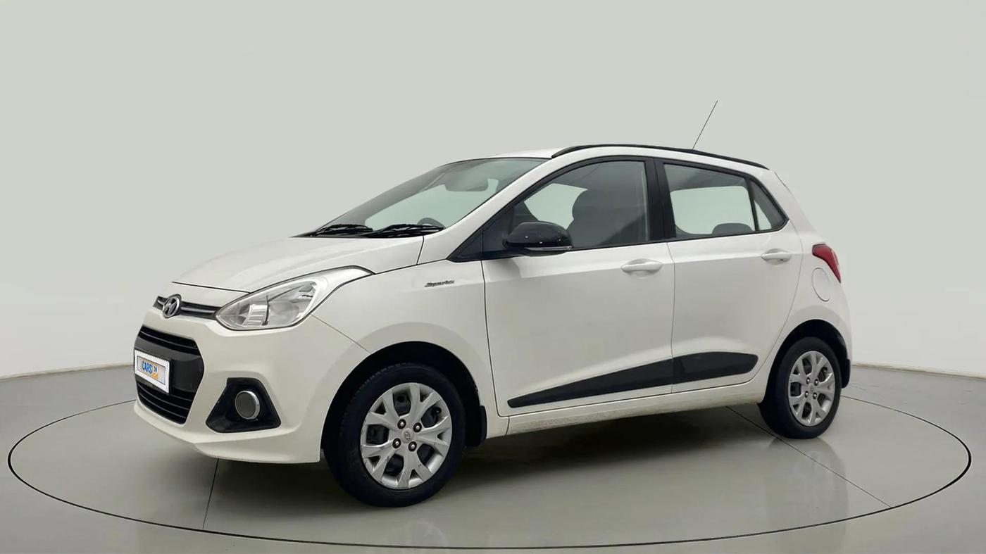 2015 Hyundai Grand i10 SPORTZ 1.2 KAPPA VTVT, Petrol, Manual, 52,482 km, Left Front Diagonal