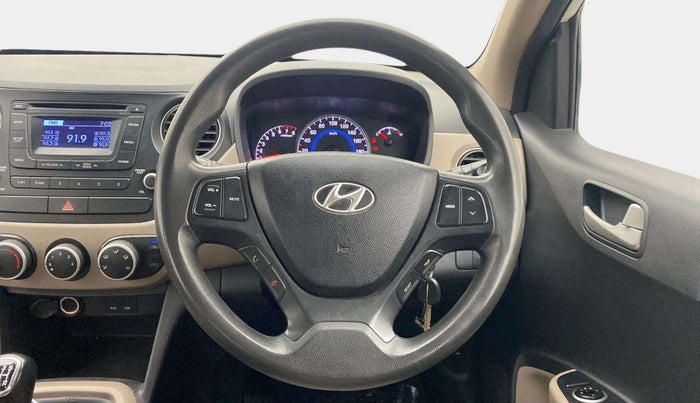 2015 Hyundai Grand i10 SPORTZ 1.2 KAPPA VTVT, Petrol, Manual, 52,482 km, Steering Wheel Close Up
