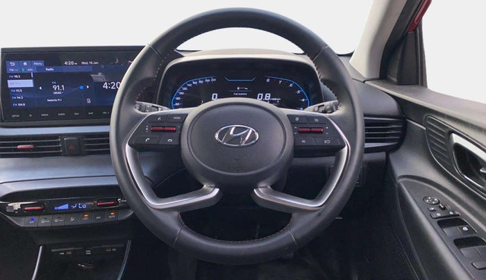 2022 Hyundai NEW I20 ASTA (O) 1.2 MT DUAL TONE, Petrol, Manual, 35,239 km, Steering Wheel Close Up
