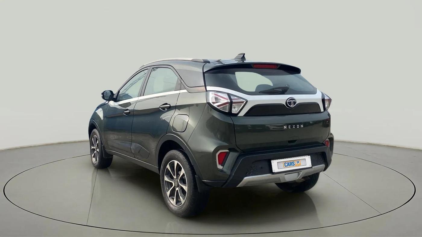 2020 Tata NEXON XZ PLUS PETROL, Petrol, Manual, 51,400 km, Left Back Diagonal