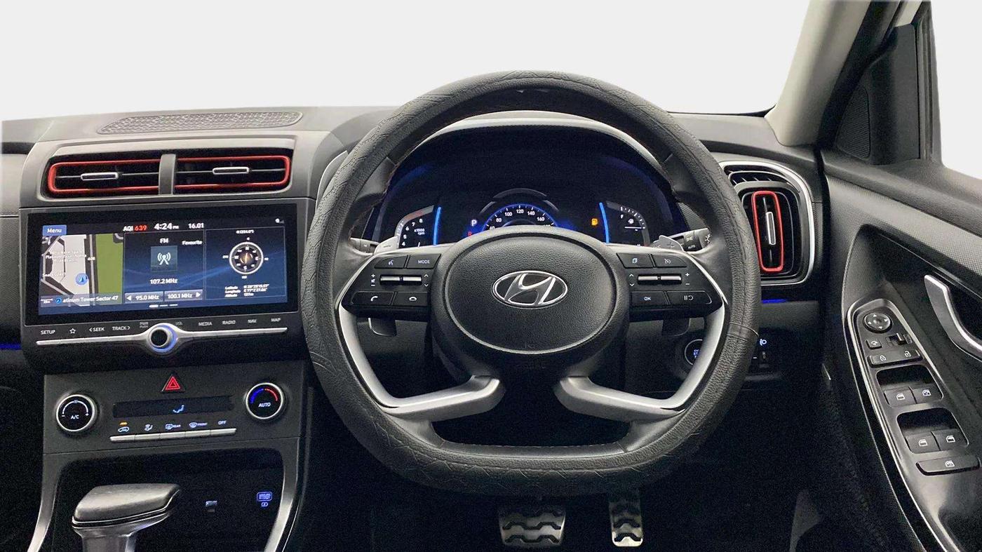 2020 Hyundai Creta SX (O) 1.4 TURBO DCT, Petrol, Automatic, 79,175 km, Steering Wheel Close Up