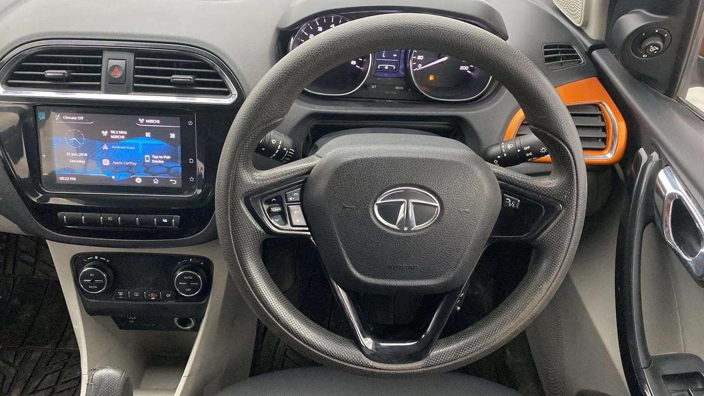 2019 Tata Tiago XZA PLUS PETROL, Petrol, Automatic, 69,611 km, Steering Wheel Close Up