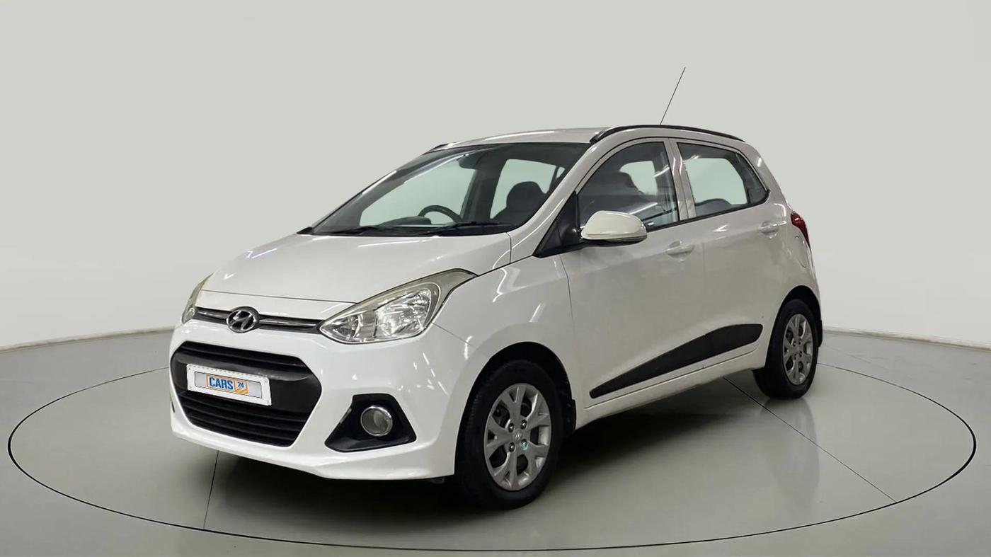 2015 Hyundai Grand i10 SPORTZ 1.2 KAPPA VTVT, Petrol, Manual, 72,923 km, Left Front Diagonal