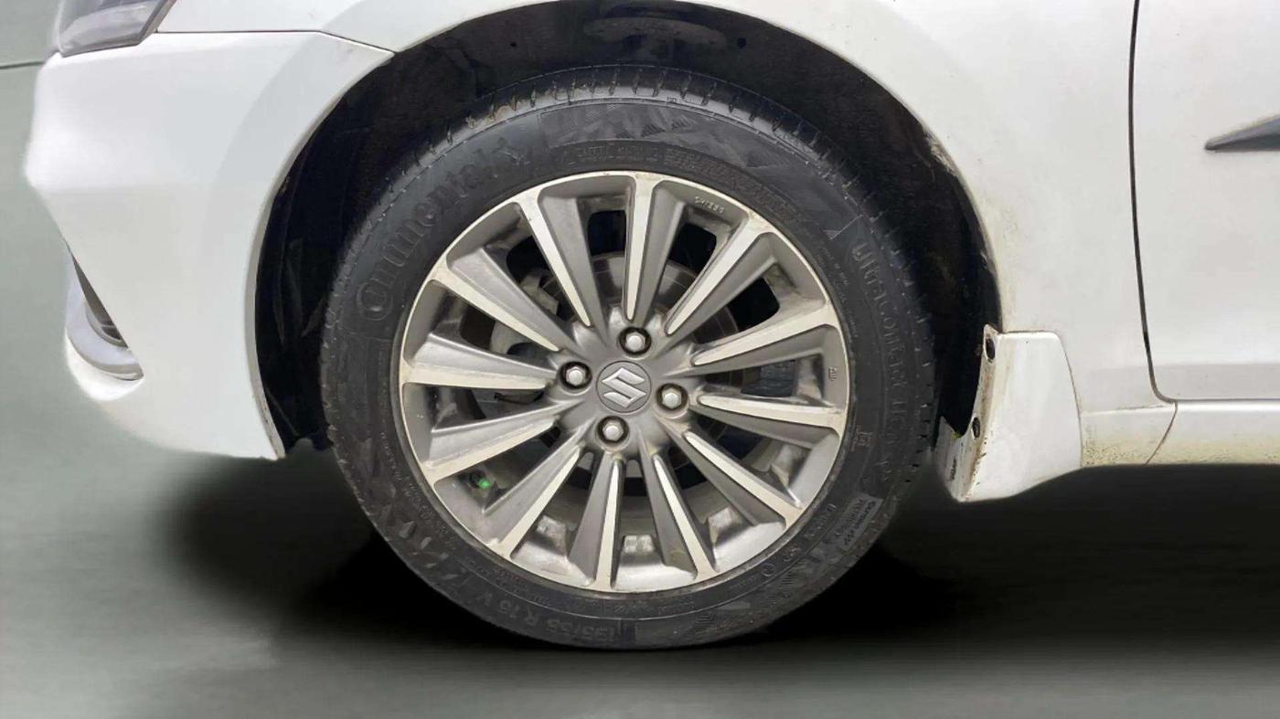 2021 Maruti Ciaz ALPHA  AT 1.5 SHVS PETROL, Petrol, Automatic, 53,966 km, Left Front Wheel