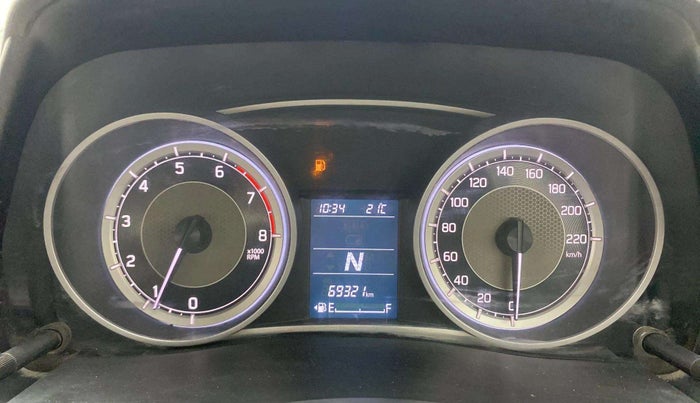 2019 Maruti Dzire VXI AMT, Petrol, Automatic, 69,292 km, Odometer Image