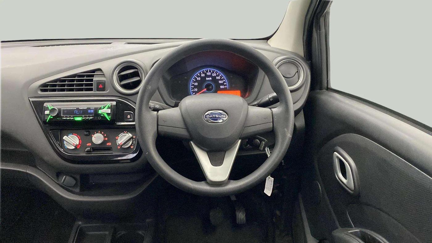 2018 Datsun Redi Go T(O) 1.0 AMT, Petrol, Automatic, 18,849 km, Steering Wheel Close Up