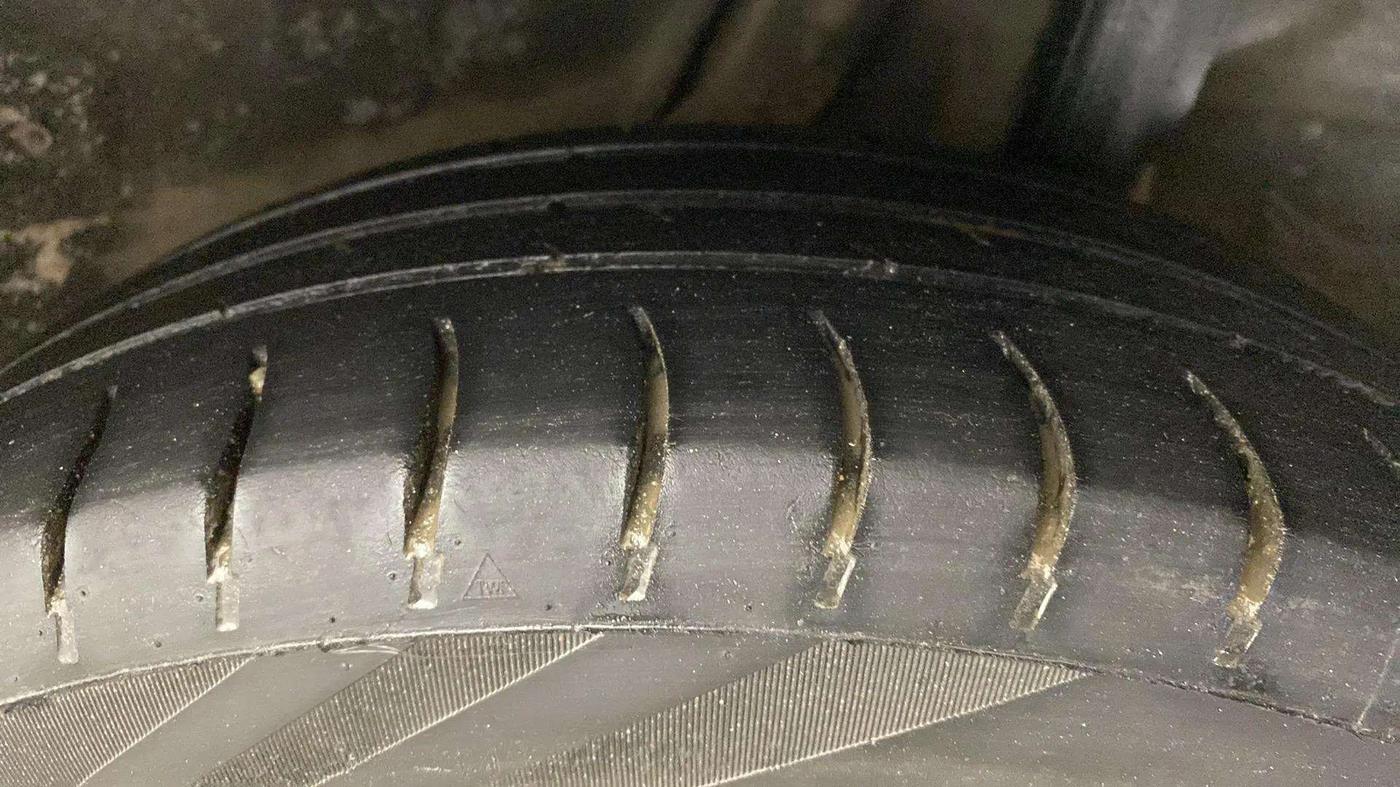 2019 Honda Amaze 1.2L I-VTEC V, CNG, Manual, 86,840 km, Right Rear Tyre Tread