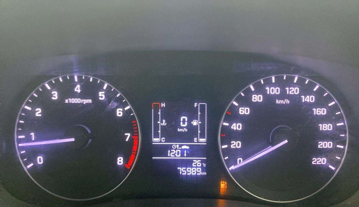 2018 Hyundai Creta E PLUS 1.6 PETROL, Petrol, Manual, 75,966 km, Odometer Image