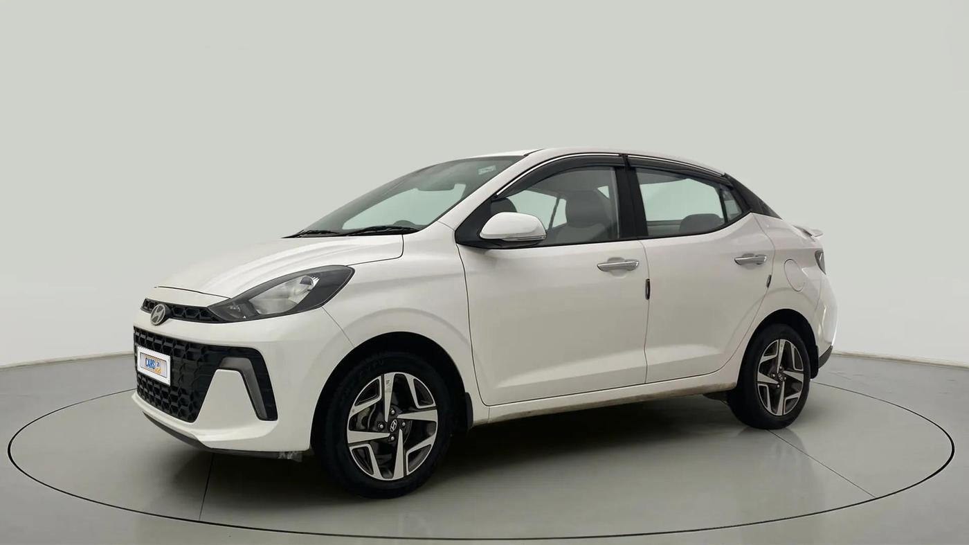 2023 Hyundai AURA SX 1.2 CNG, CNG, Manual, 25,506 km, Left Front Diagonal