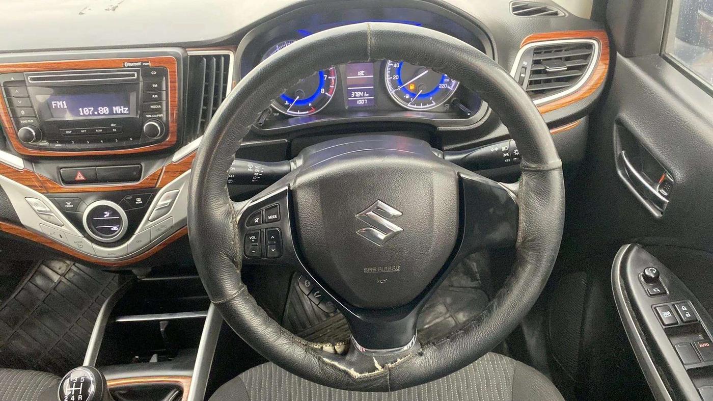 2017 Maruti Baleno DELTA PETROL 1.2, Petrol, Manual, 38,083 km, Steering Wheel Close Up