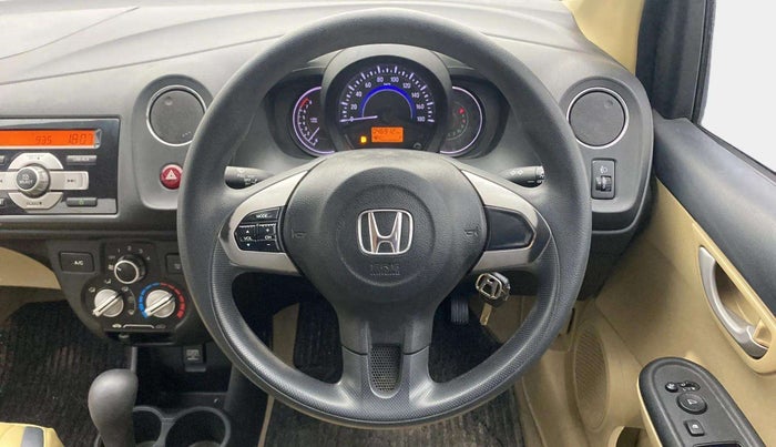 2015 Honda Brio VX AT, Petrol, Automatic, 46,877 km, Steering Wheel Close Up