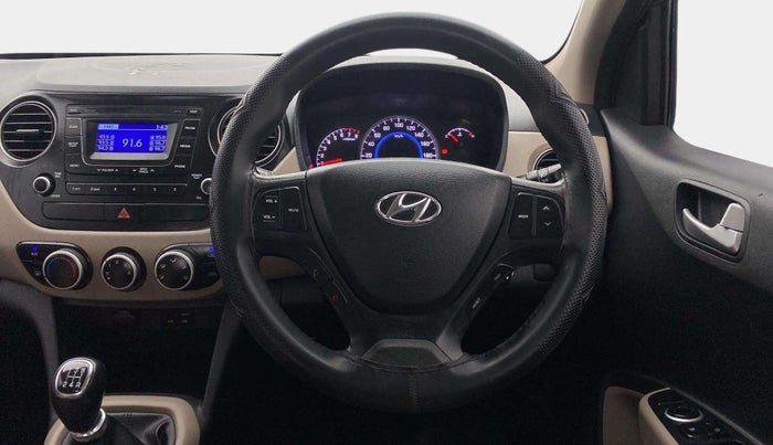 2016 Hyundai Grand i10 SPORTZ 1.2 KAPPA VTVT, Petrol, Manual, 80,054 km, Steering Wheel Close Up