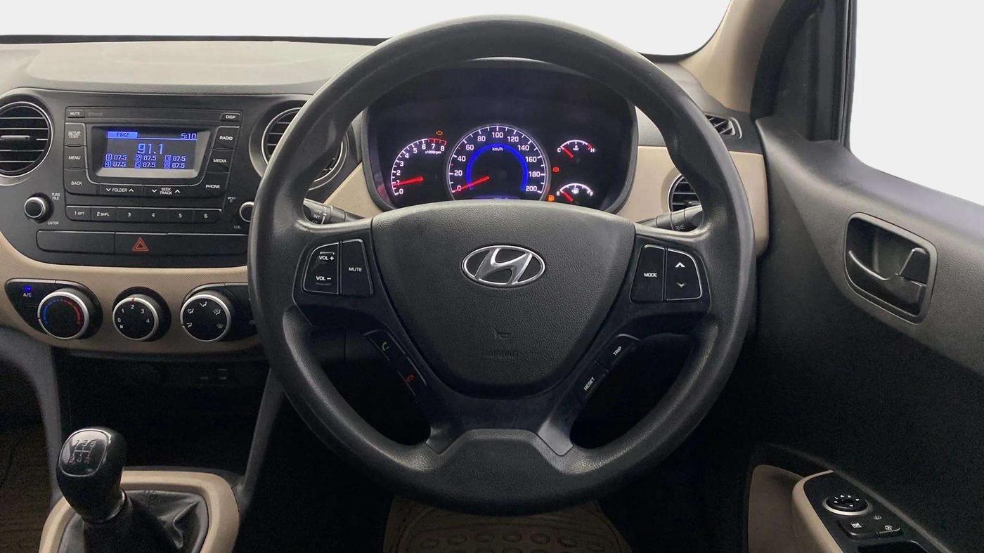 2019 Hyundai Grand i10 MAGNA 1.2 KAPPA VTVT, CNG, Manual, 93,492 km, Steering Wheel Close Up