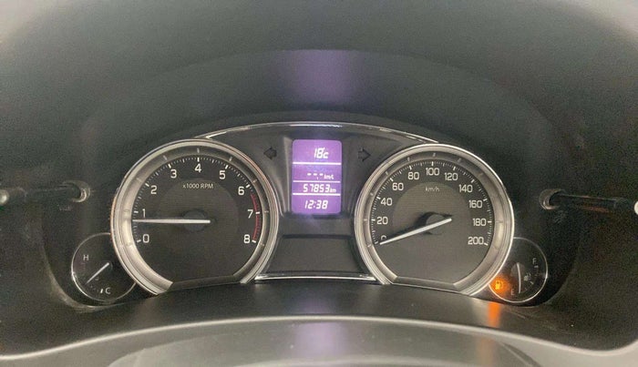 2016 Maruti Ciaz VXI+, Petrol, Manual, 58,304 km, Odometer Image