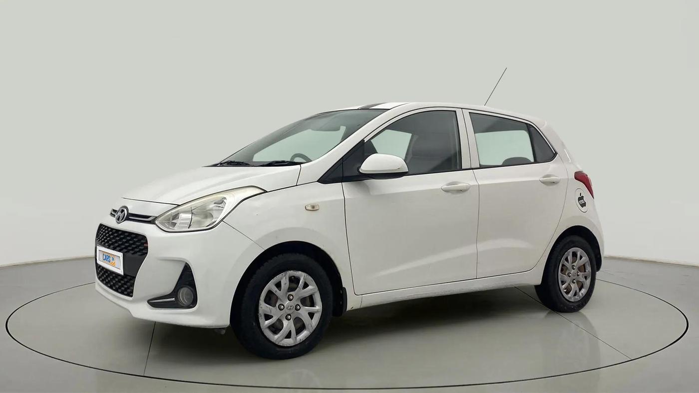 2017 Hyundai Grand i10 SPORTZ 1.2 KAPPA VTVT, Petrol, Manual, 77,098 km, Left Front Diagonal