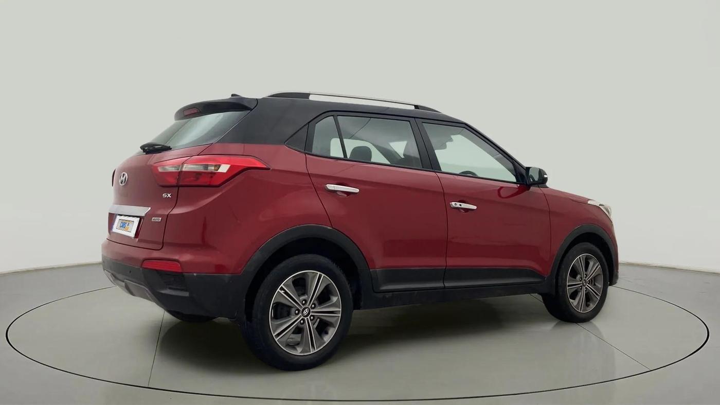 2017 Hyundai Creta SX PLUS AT 1.6 PETROL, Petrol, Automatic, 57,814 km, Right Back Diagonal