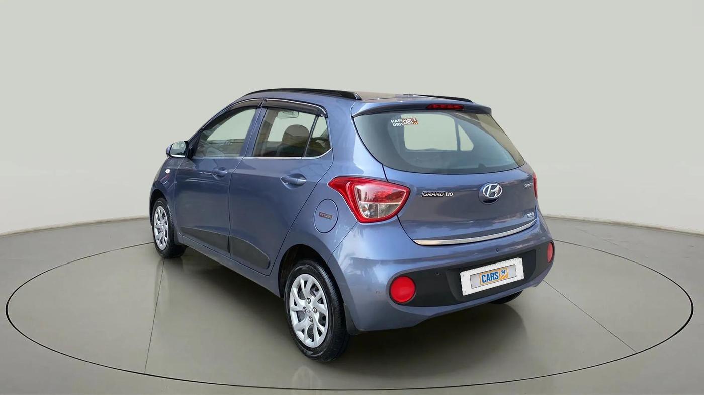 2017 Hyundai Grand i10 SPORTZ 1.2 KAPPA VTVT, Petrol, Manual, 20,897 km, Left Back Diagonal