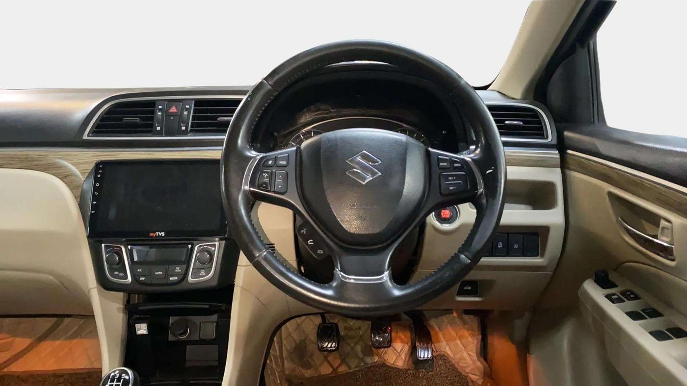 2018 Maruti Ciaz ALPHA 1.4 PETROL, Petrol, Manual, 84,652 km, Steering Wheel Close Up