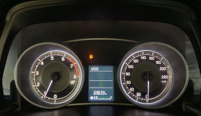 2017 Maruti Dzire VXI, Petrol, Manual, 69,612 km, Odometer Image