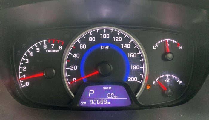 2017 Hyundai Grand i10 SPORTZ (O) AT 1.2 KAPPA VTVT, Petrol, Automatic, 92,752 km, Odometer Image