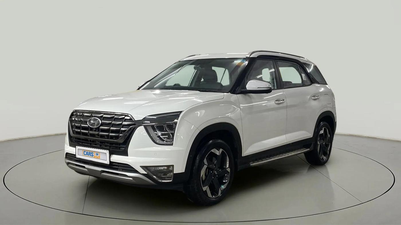 2023 Hyundai ALCAZAR  SIGNATURE (O) DCT 1.5 PETROL 7STR, Petrol, Automatic, 8,996 km, Left Front Diagonal