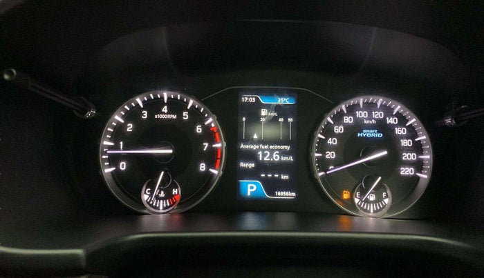 2023 Maruti BREZZA ZXI  AT SMART HYBRID DUAL TONE, Petrol, Automatic, 17,081 km, Odometer Image