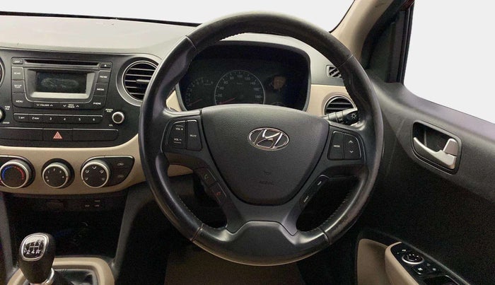 2015 Hyundai Grand i10 ASTA (O) 1.2 KAPPA VTVT, Petrol, Manual, 33,566 km, Steering Wheel Close Up