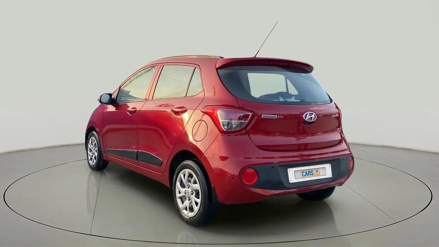 2018 Hyundai Grand i10 SPORTZ 1.2 KAPPA VTVT, Petrol, Manual, 48,315 km, Left Back Diagonal
