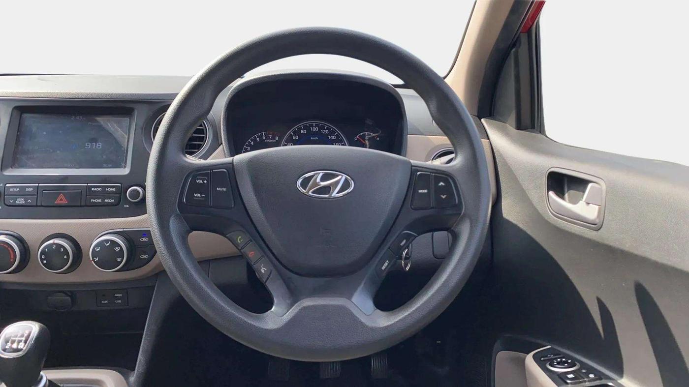 2018 Hyundai Grand i10 SPORTZ 1.2 KAPPA VTVT, Petrol, Manual, 48,315 km, Steering Wheel Close Up