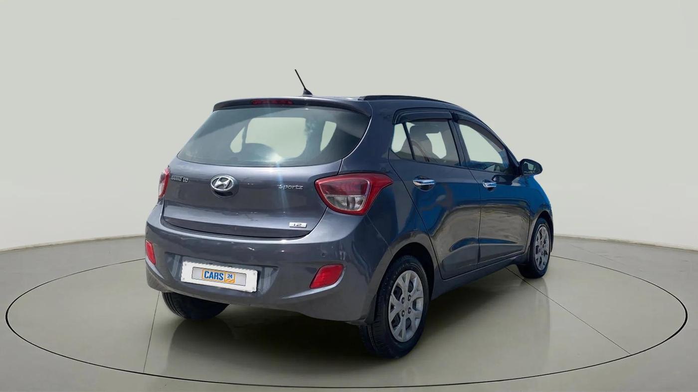 2014 Hyundai Grand i10 SPORTZ 1.2 KAPPA VTVT, Petrol, Manual, 54,613 km, Right Back Diagonal