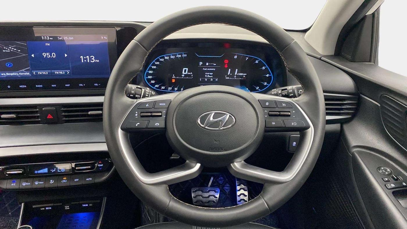 2022 Hyundai NEW I20 ASTA (O) 1.0 TURBO GDI DCT, Petrol, Automatic, 34,860 km, Steering Wheel Close Up