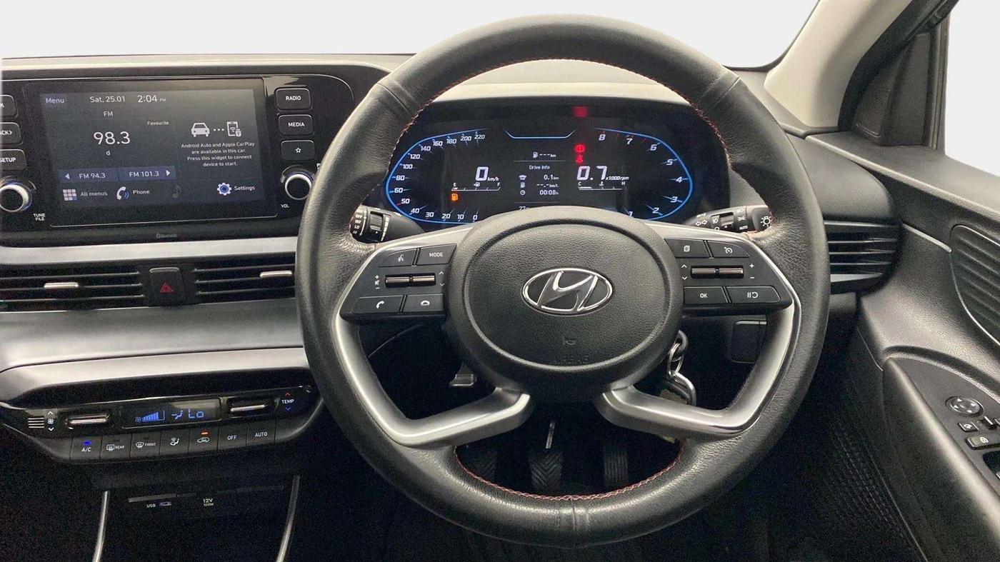 2022 Hyundai NEW I20 SPORTZ 1.2 MT, Petrol, Manual, 39,396 km, Steering Wheel Close Up