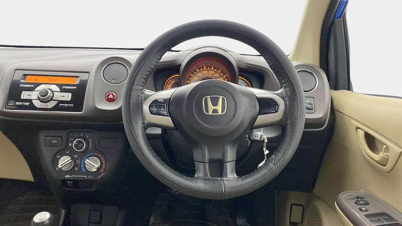 2013 Honda Brio S MT, Petrol, Manual, 78,898 km, Steering Wheel Close Up