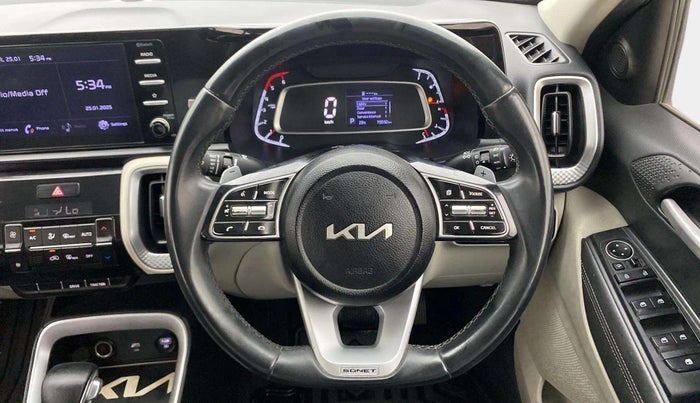 2021 KIA SONET HTX 1.5 AT, Diesel, Automatic, 79,570 km, Steering Wheel Close Up