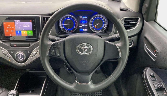 2020 Toyota Glanza V, Petrol, Manual, 47,002 km, Steering Wheel Close Up