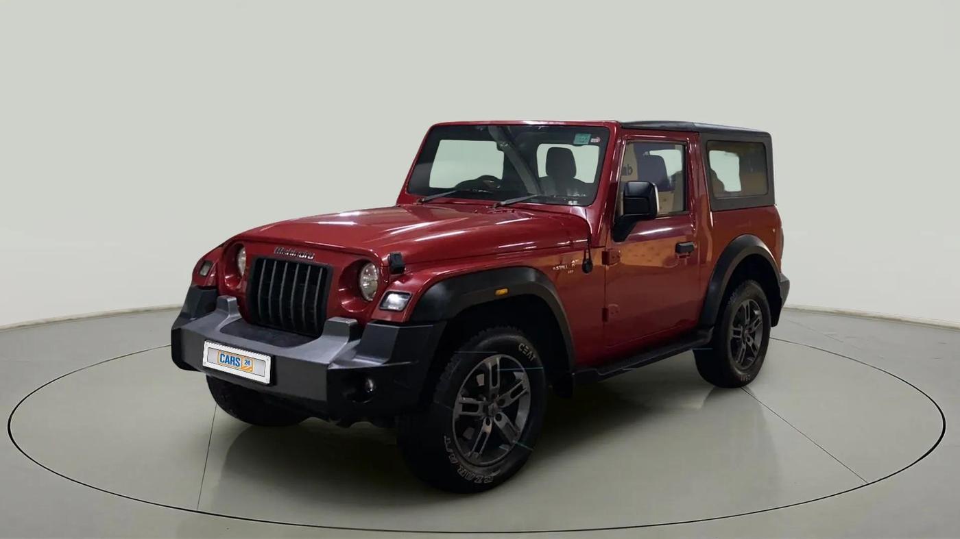2021 Mahindra Thar LX PETROL HT 4WD AT, Petrol, Automatic, 29,971 km, Left Front Diagonal