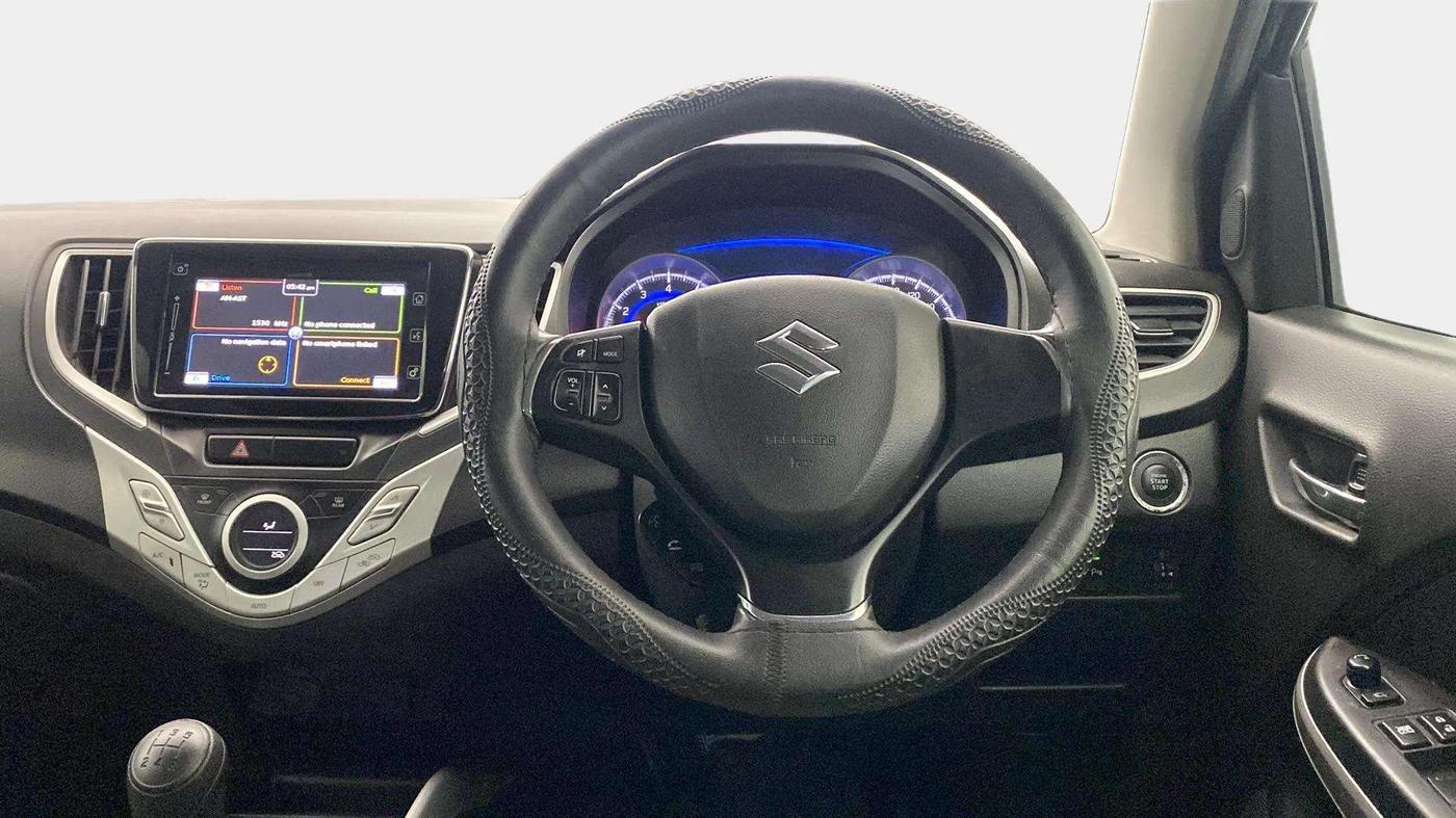 2016 Maruti Baleno ALPHA PETROL 1.2, Petrol, Manual, 42,496 km, Steering Wheel Close Up