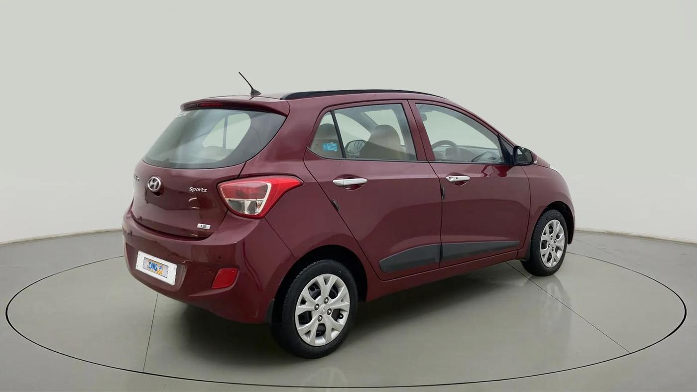 2014 Hyundai Grand i10 SPORTZ 1.2 KAPPA VTVT, Petrol, Manual, 33,222 km, Right Back Diagonal