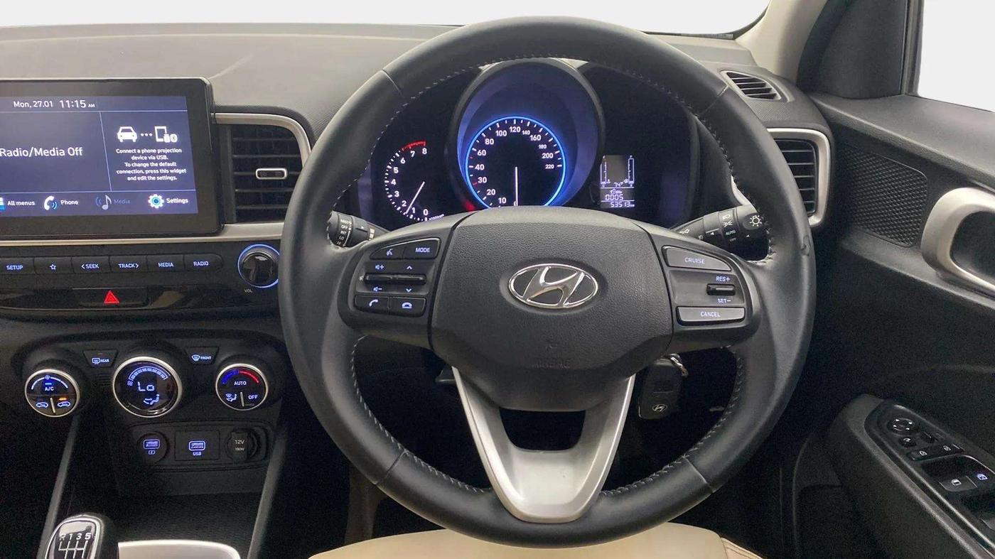 2021 Hyundai VENUE SX 1.0 TURBO, Petrol, Manual, 53,601 km, Steering Wheel Close Up
