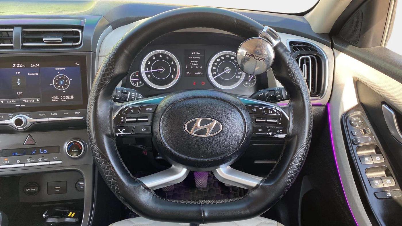 2022 Hyundai Creta SX 1.5 PETROL, Petrol, Manual, 46,778 km, Steering Wheel Close Up